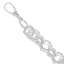 Silver Hexagon Bracelet 10" By Icesia
