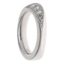 9ct White Gold 0.25ct Brilliant Cut Diamond Fancy Ring