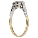 18ct Yellow Gold 0.10ct Diamond Trilogy Ring