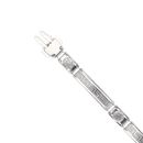 18ct White Gold Greek Key Medusa Bracelet 5.5"