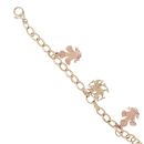 9ct Yellow And Rose Gold Welsh Feathers And Dragon Charm Bracelet 8"