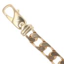 9ct Yellow Gold Square Curb Curb Bracelet 9"