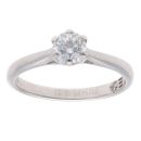 18ct White Gold 0.52ct Diamond Solitaire Ring