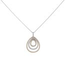 18ct Yellow and White Gold 0.60ct Diamond Pendant and Chain 18"