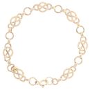 9ct Yellow Gold Knot Bracelet 7"