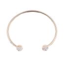 9ct Yellow Gold Cubic Zirconia Torque Bangle