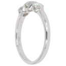 18ct White Gold 0.70ct Brilliant Cut Diamond Trilogy Ring