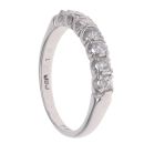 18ct White Gold 0.35ct Brilliant Cut Diamond Half Eternity Ring