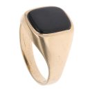 9ct Yellow Gold Onyx Square Signet Ring