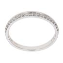 18ct White Gold 0.16ct Brilliant Cut Diamond Half Eternity Ring