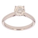 18ct White Gold 1.00ct Diamond Solitaire Ring