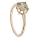 9ct Yellow Gold Prasiolite Single Stone Ring