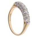 18ct Yellow Gold 0.33ct Brilliant Cut Diamond Half Eternity Ring