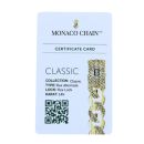 14ct Yellow Gold Monaco Patterned Curb Alternate Flex Lock Chain 24"