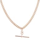 9ct Rose Gold Albert T-Bar Chain 20"