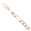 9ct Yellow Gold Figaro Bracelet 8"