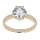 9ct Yellow Gold Cubic Zirconia Single Stone Ring