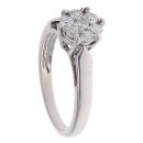 18ct White Gold 0.50ct Brilliant Cut Diamond Cluster Ring