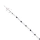 9ct White Gold Cubic Zirconia Bracelet 7"