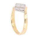 18ct Yellow Gold 0.50ct Princess Cut Diamond Cluster Ring