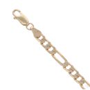 9ct Yellow Gold Figaro Bracelet 7.5"