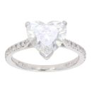 Platinum 2.70ct Heart Cut Diamond Solitaire Ring