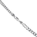 Silver Flat Curb Chain 24" By Icesia Gents