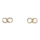 9ct Yellow Gold Infinity Stud Earrings