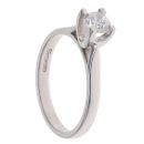 18ct White Gold 0.50ct Brilliant Cut Diamond Solitaire Ring