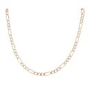 9ct Yellow Gold Figaro Chain 34"