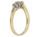 18ct Yellow Gold 0.33ct Trilogy Diamond Ring