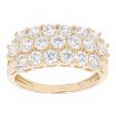 9ct Yellow Gold Cubic Zirconia Signet Ring