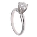 14ct White Gold 0.95ct Brilliant Cut Diamond Solitaire Ring
