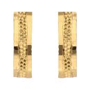22ct Yellow Gold Textured Fancy Earrings