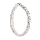 18ct White Gold 0.23ct Diamond Wishbone Ring