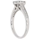 Platinum 0.31ct Diamond Cluster Ring