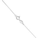 Silver Cubic Zirconia Heart Key Pendant And Chain 18" By Icesia