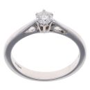 18ct White Gold 0.28ct Brilliant Cut Diamond Solitaire Ring
