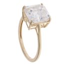 9ct Yellow Gold Cubic Zirconia Solitaire Ring