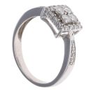 18ct White Gold 0.50ct Diamond Cluster Ring