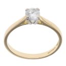 18ct Yellow Gold 0.50ct Diamond Solitaire Ring