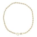 9ct Yellow Gold Rope Bracelet 7"