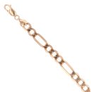 9ct Yellow Gold Figaro Bracelet 8"