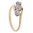 18ct Yellow Gold 0.60ct Brilliant Cut Diamond Trilogy Ring