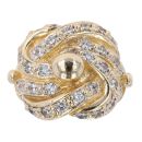 9ct Yellow Gold Cubic Zirconia Knot Ring