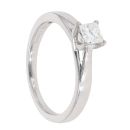 Platinum 0.40ct Princess Cut Diamond Solitaire Ring