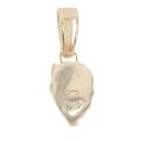 9ct Yellow Gold Patterned Dog Pendant