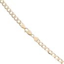 9ct Yellow Gold Curb Chain 22"