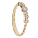 18ct Yellow Gold 0.33ct Brilliant Cut Diamond Half Eternity Ring