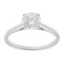 18ct White Gold 1.00ct Brilliant Cut Diamond Solitaire Ring